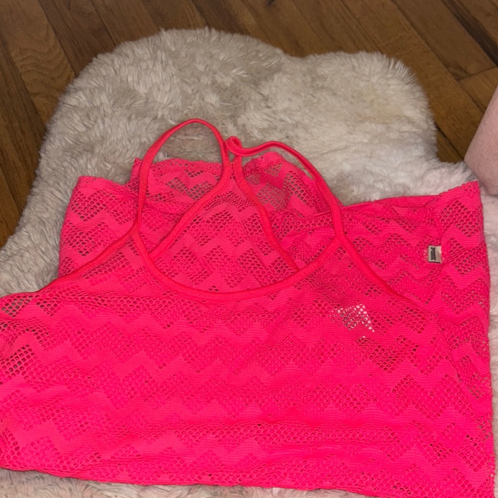 pink victoria secret cover up